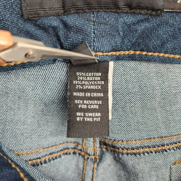 Torrid Skinny Cropped Jeggings 20 Dark Wash Cotton Stretch Denim Faux Pockets - Picture 7 of 10